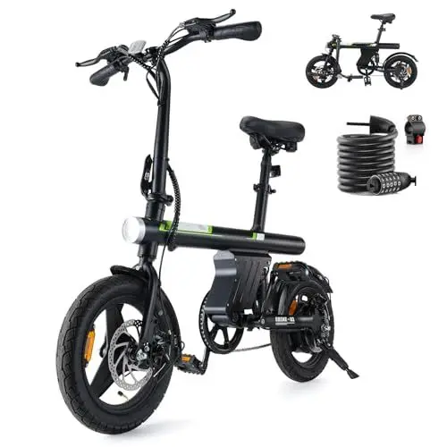 Produktbild: Elektrofahrräder Klappbar,14/16 Zoll Elektrofahrrad 7.8Ah Akku,250W E-Bike mit 3H Schnellladung,3 Fahrmodi,3 Geschwindigkeitsmodi Sitzhöhe Verstellbar,Reichweite MAX 70km,Falt-Pedelec für Herren Damen