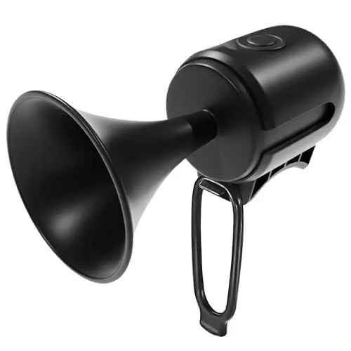 Produktbild: Elektronische Fahrradklingel, Laut 120dB Fahrradhupe, Fahrradklingel Elektrisch IPX4 Wasserdicht, Fahrrad Hupe Laut für Mountainbike, Fahrradglocke Compatible mit 22-30mm Lenker