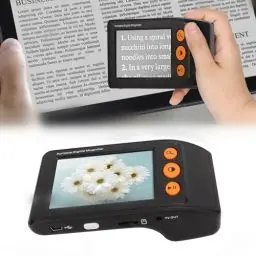 Produktbild: Elektronische Videolupe 3 5-Zoll-LCD-Bildschirm Digitale Videolupe 2x Bis 25x Zoom Handlupe Lesehilfen HD Elektronische Sehhilfen Lupenleser Mobile Lesehilfe für Sehbehinderte