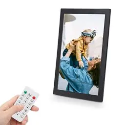 Produktbild: Elektronischer Bilderrahmen, 17 Zoll 1440×900 Auflösung LED Digitaler Bilderrahmen mit Fernbedienung, Musik, 1080P Video, Bild unterstützt