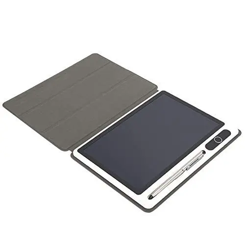 Produktbild: Elektronischer Notizblock LCD, Zeichenblock Geschäftsbedarf Digitaler Notizblock Elektronisches Tablet Notebook USB Handmalwerkzeug 9 Zoll (Schwarz (mit Kunstledertasche)) (Rot (mit Lederetui))