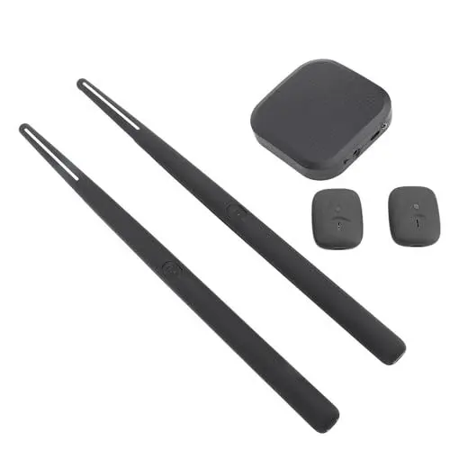 Produktbild: Elektronisches Schlagzeug-Set, Virtuelles RGB-Schlagzeug mit 3D-Bewegungserkennung, Tragbares Schlagzeug mit Drumsticks, Pedalen, Bluetooth und 8 Sounds für Erwachsene und Kinder