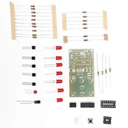 Produktbild: Elektronisches Würfel-DIY-Kit, 4,5~5 V Elektronisches Würfel-Kit NE555 CD4017 DIY-LED-Würfel-Kit für Lustiges Elektronisches Produktionsset, Lernen und Bildung