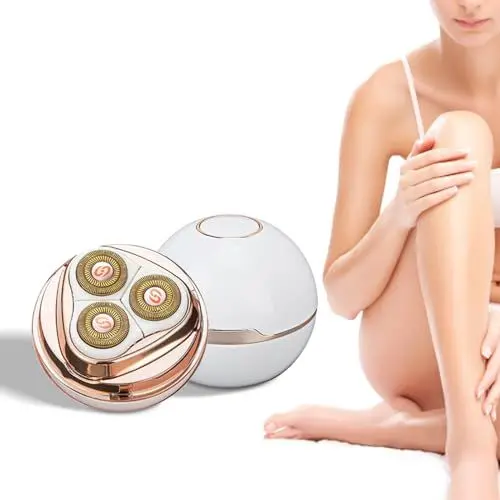 Produktbild: Elektrorasierer für Frauen, Intimrasierer für Frauen, Schmerzfreier Haarentferner für Bein Gesicht Lippen Körper Arm Kabellos Bikini Trimmer, Kopf Körperhaarschneider