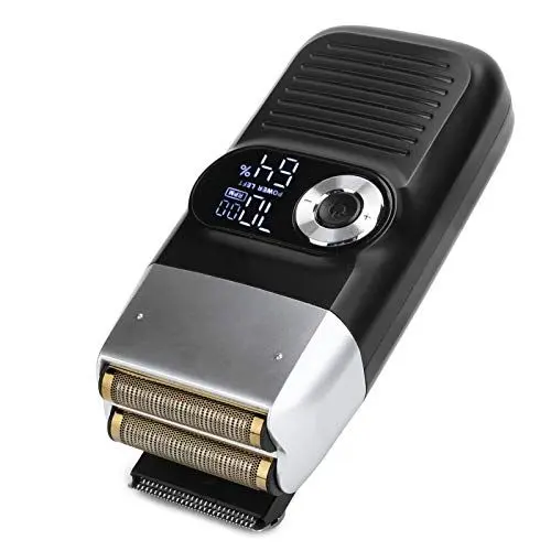 Produktbild: Elektrorasierer mit Glatzenkopf, Bartschneider, USB, wiederaufladbar, Glatzenrasierer, Waschkopf, elektrischer Haarschneider, Glatze, LCD, Schnurrbart für Männer
