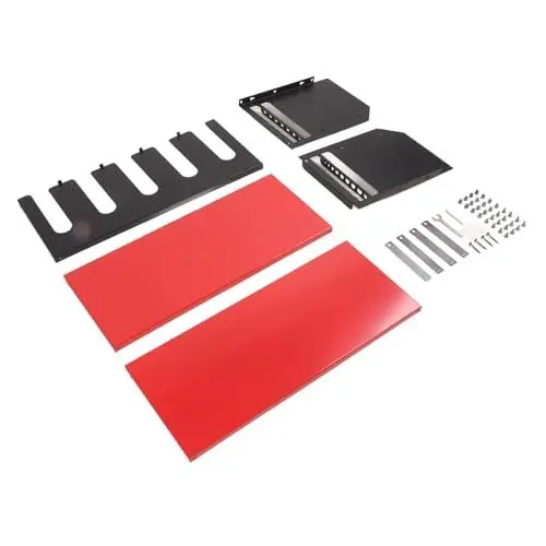 Produktbild: Elektrowerkzeug-Organizer, 5-Sitzer-Hochleistungs-Bohrer-Organizer für Zuhause (Rot)