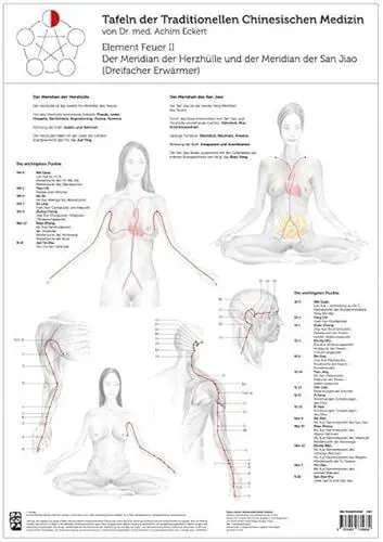 Produktbild: Element Feuer II: Tafel der Traditionellen Chinesischen Medizin: Der Meridian der Herzhülle und der Meridian der San Jiao (Dreifacher Erwärmer)
