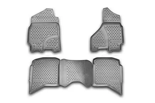Produktbild: Element Gummimatten Passgenaue Fußmatten Dodge RAM 1500/2500/3500 Crew Cab 2002-2012 4tlg, Schwarz, 120x80x80