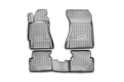 Produktbild: Element Gummimatten Passgenaue Fußmatten Subaru Forester 2003-2008 4tlg, Schwarz
