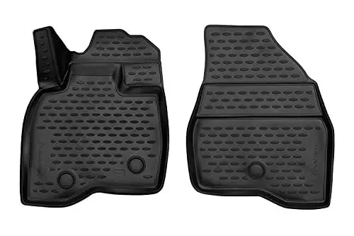Produktbild: Element 3D Gummimatten Set passend für Ford Explorer | 2015-> | Vorne | 100% passgenaue Auto Fußmatten, robuste Universal Fußmatte Auto, Gummimatten Auto
