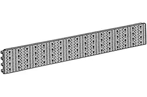 Produktbild: Element System 11400-00004 Heimwerker-System-Wand-Stahllochplatte 11400, 800x200, FE, weiß (ähnl. RAL 9003), 2 Stück