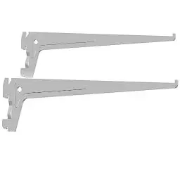 Produktbild: Element System PRO-TRÄGER - Sicherheitsträger mit 2 Einhängehaken und Aushängesicherung - 300 mm, Stahl, Weiß, 2 Stk.