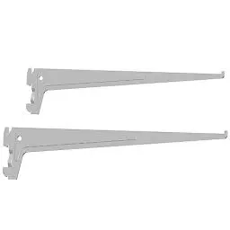 Produktbild: Element System PRO-TRÄGER - Sicherheitsträger mit 2 Einhängehaken und Aushängesicherung - 400 mm, Stahl, Weiß, 2 Stk.