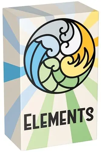 Produktbild: Elements • Spiel für 3-6 Personen • Gesellschaftsspiel für Erwachsene, lustiges Spiel für Erwachsene, Kartenspiel für Erwachsene, Reisespiel für Erwachsene, Spiel ab 10 Jahre • Kartenspiel ab 10 Jahre
