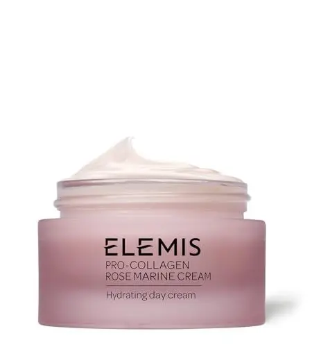Produktbild: ELEMIS Pro-Collagen Rose Marine Cream, Anti-Wrinkle, Lightweight, 3-in-1 Hydrating Face Moisturiser, Active Ingredients Reduce Fine Lines & Wrinkles, Results in Firmer & Plumper Complexion,50ml