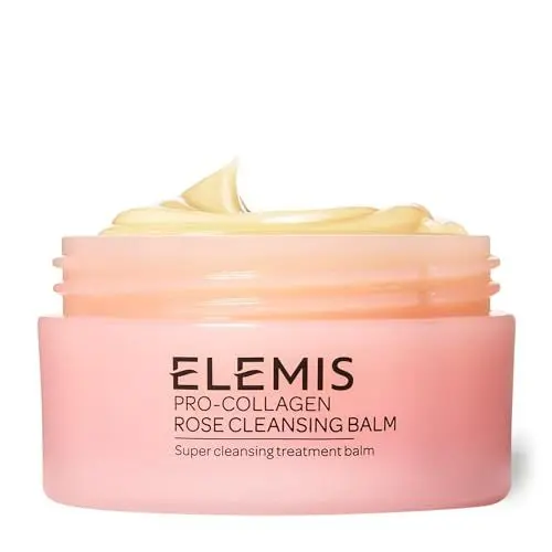 Produktbild: Elemis Pro-Collagen Rose Cleansing Balm, 3-in-1 Deep Cleansing Milk Enriched with English Rose Oleo Extract, Gentle Facial Cleanser with Essential Oils, Suitable for Sensitive Skin, 50 g