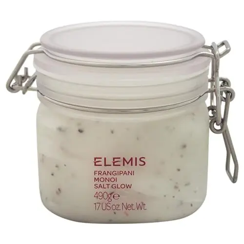 Produktbild: Elemis Frangipani Monoi Salz-Körperpeeling, Glättendes Peeling, Glättet und Spendet Feuchtigkeit, Leichter Duft, Mineralstoffreich, Tiefenreinigend, 490 ml