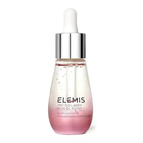 Produktbild: Elemis Pro-Kollagen Rosenölmischung, Beruhigendes Gesichtsöl, Beruhigendes & Nährendes Anti-Aging-Gesichtsöl für Frauen, Beruhigt, Nährt, Glättet Hautpflege, Essentiell für Unterwegs, 15ml