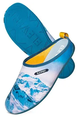 Produktbild: ELEWERT® Hausschuhe für Herren und Damen I SOFTIE Pantoffeln I Slipper für Sommer und Winter I Extra Komfortabel I Atmungsaktiv I Rutschfeste Gummisohle I Mehrfarbig SNOWY, EU 40
