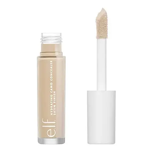 Produktbild: e.l.f. Hydrating Camo Concealer, Faltenfreie und Vollständige Abdeckung, Satiniertes Finish, Deckt ab, Korrigiert und Betont, Light Sand, 0,203 Fl Oz (6mL)