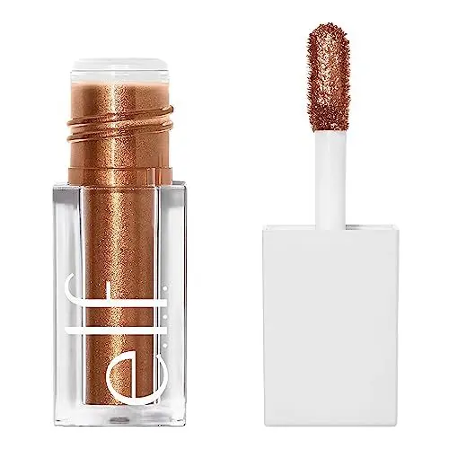 Produktbild: e.l.f. Liquid Metallic Eyeshadow, Lidschatten Mit Metallischem Finish, Langanhaltende Formel Auf Gel-Basis, Schnell Trocknend, Vegan & Tierversuchsfrei, Meteor, 3 ml