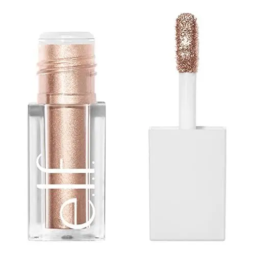 Produktbild: e.l.f. Liquid Metallic Eyeshadow, Lidschatten Mit Metallischem Finish, Langanhaltende Formel Auf Gel-Basis, Schnell Trocknend, Vegan & Tierversuchsfrei, Moon, 3 ml
