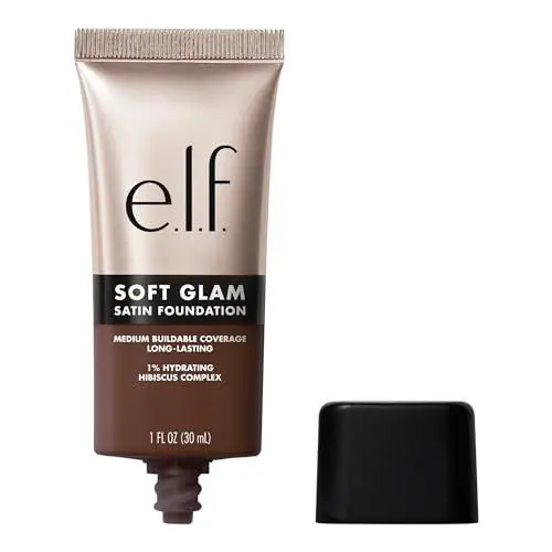 Produktbild: e.l.f. Soft Glam Foundation, Mittlere Deckkraft, Langanhaltende & Aufbauende Foundation Für Ein Glattes, Seidenmattes Finish, Vegan & Tierversuchsfrei, 60 Rich Cool