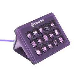 Produktbild: Elgato Stream Deck MK.2 Atomic Purple (Limitierte Auflage) – Studio-Controller, 15 Makrotasten, auslösen von Aktion in Apps und Software wie OBS, Twitch, YouTube und Anderen, für Mac und PC