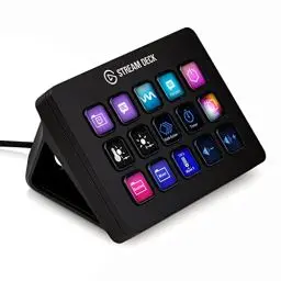 Produktbild: Elgato Stream Deck MK.2 – Studio-Controller, 15 Makrotasten, auslösen von Aktion in Apps und Software wie OBS, Twitch, YouTube und anderen, für Mac und PC