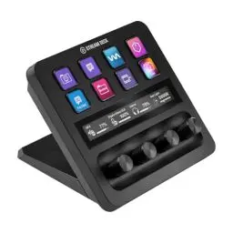 Produktbild: Elgato Stream Deck +, Audiomixer, Live-Produktion und Studio-Controller für Content Creators, Streaming, Gaming, mit anpassbarer Touch-Leiste, Drehreglern und LCD-Tasten, für Mac und PC