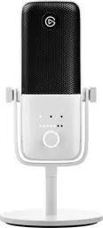 Produktbild: Elgato Wave:3 White - Professionelles USB-Kondensatormikrofon für Streaming, Podcasts, Gaming und Homeoffice, gratis Mixing-Software, Soundeffekt-Plugins, Anti-Verzerrung, Plug & Play, für Mac/PC