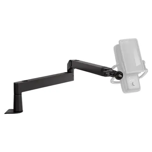 Produktbild: Elgato Wave Mic Arm LP - Premium Low Profile Mikrofonarm mit Kabelkanälen für einen sauberen Arbeitsplatz, Tischklemme, vielseitig, voll einstellbar, ideal für Podcast, Streaming, Gaming, Home Office
