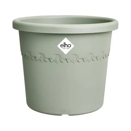 Produktbild: Elho Algarve Cilindro 25 - Blumentopf für Außen - Ø 24.5 x H 20.8 cm - Grün/Thymian Grün