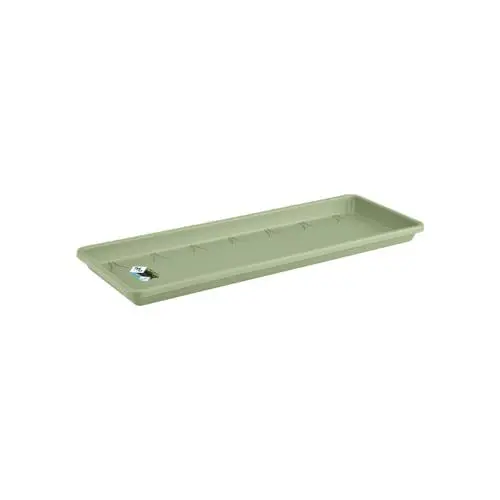 Produktbild: elho Barcelona Balkonkasten Untersetzer 40 - Untersetzer für Balkon & Außen - Ø 34.6 x H 2.8 cm - Grün/Pistazien Grün