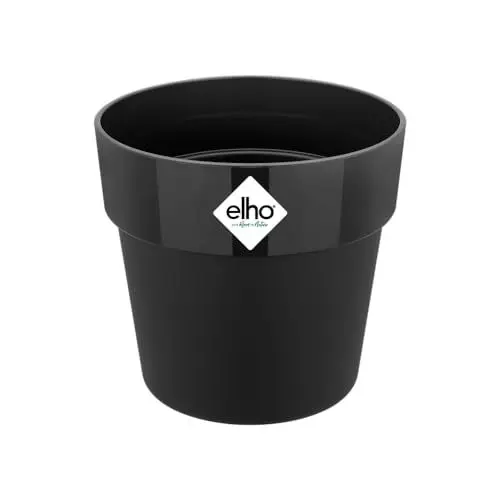 Produktbild: elho B.for Original Rund Mini 11 - Blumentopf für Innen - Ø 11.0 x H 10.0 cm - Schwarz/Living Schwarz