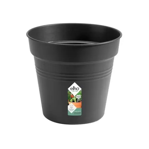 Produktbild: elho Green Basics Anzuchttopf 17 - Blumentopf für Züchten und Ernten - Ø 17.0 x H 15.8 cm - Schwarz/Living Schwarz