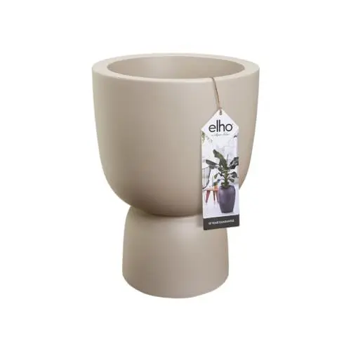 Produktbild: elho Pure Coupe 41 - Blumentopf für Innen & Außen - Ø 41.3 x H 57.9 cm - Beige/Balanced Beige