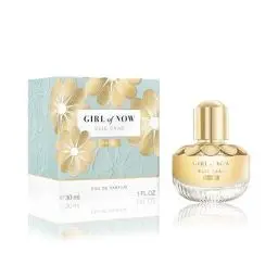 Produktbild: Elie Saab Girl of Now Shine 30 ml – Eau de Parfum für Frauen – Pudriger Gourmand-Duft – Noten von Ananas, Mandelblüte, Vanille und Patschuli – Transparenter Glasflakon