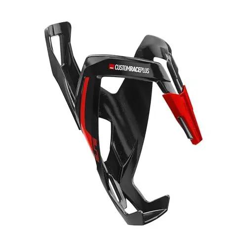 Produktbild: Elite S.R.L. CustomRacePlus Trinkflaschenhalter Glanzschwarz/Rot Einheitsgröße