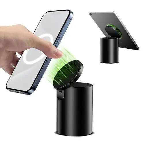 Produktbild: elitehood Magsafe Ständer, Magnetischer Handyständer für Tisch, Einstellbar Magsafe Halterung & Handy Halter Schreibtisch Kompatibel mit iPhone 15 14 13 12 Pro Max MagSafe Case, iPads, Tablet 4-11in