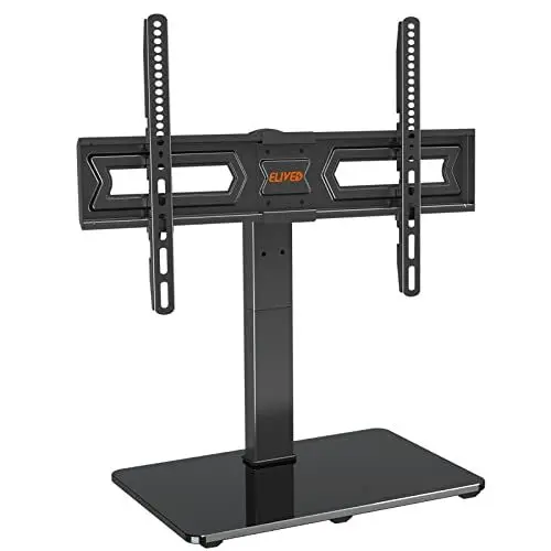 Produktbild: ELIVED Schwenkbare TV Ständer für 37-70 Zoll (94-178cm) Fernseher bis zu 40kg, Max VESA 600x400mm, TV Standfuss Höhenverstellbar für OLED LCD LED Plasma Flach & Curved TVs, Stabil TV Stand EV017