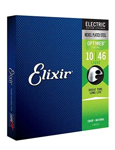 Produktbild: Elixir 19052 Saiten E-Gitarrensaiten mit OPTIWEB™ Beschichtung, Light (.010-.046)