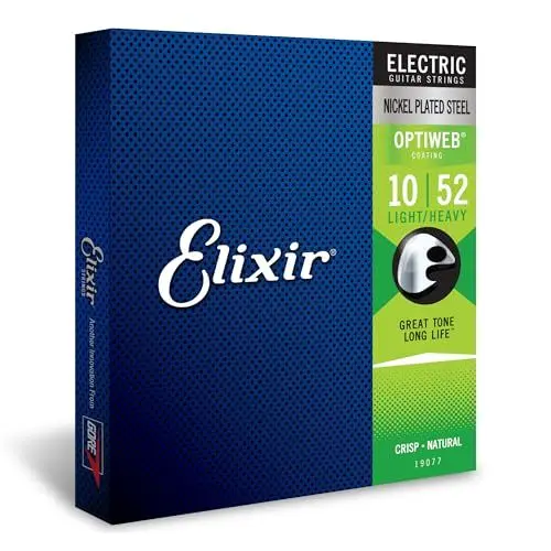 Produktbild: Elixir® 19077 Saiten E-Gitarrensaiten mit OPTIWEB™ Beschichtung, Light/Heavy (.010-.052)