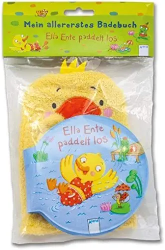 Produktbild: Ella Ente paddelt los: Mein allererstes Badebuch mit Waschhandschuh in Entenform