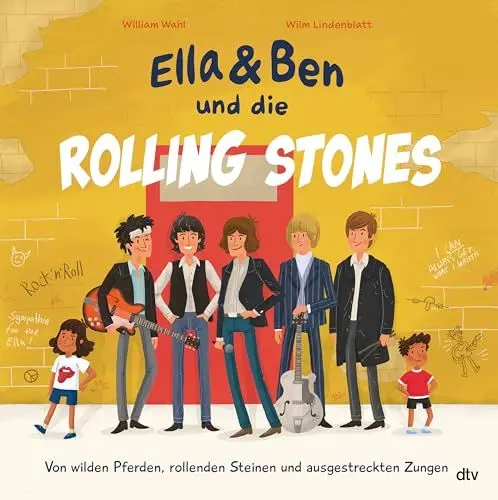 Produktbild: Ella & Ben und die Rolling Stones – Von wilden Pferden, rollenden Steinen und ausgestreckten Zungen: Eine Bilderbuchbiografie für Musikfans ab 5 (Ella und Ben-Reihe, Band 4)