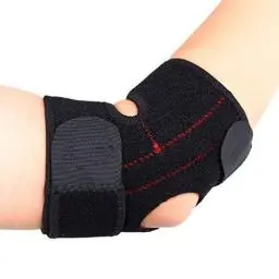 Produktbild: Ellenbogen Bandage, Ellenbogenbandage Neopren Tennisarm Fitness atmungsaktive Tennisarm Fitness Ellenbogenschutz Mit Doppelfederstabilisatoren, Ellenbogenstütze mit Klettverschluss für Kraftsport