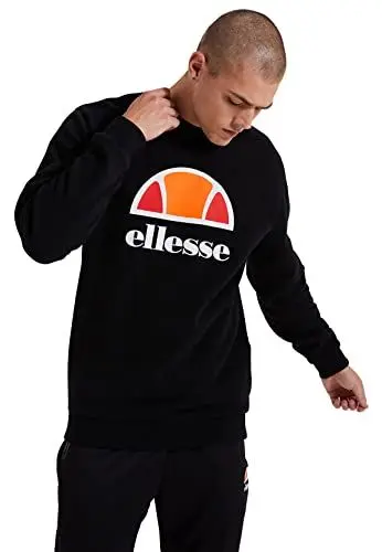 Produktbild: ellesse Herren Sweater PERC Sweatshirt Black Schwarz, Größe:M
