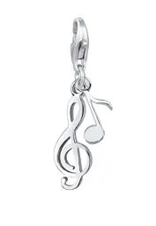 Produktbild: Elli Charm Damen Anhänger Notenschlüssel Musik in 925 Sterling Silber