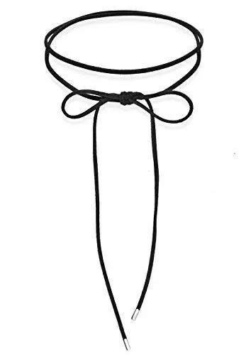 Produktbild: Elli Halskette Damen Choker Schleife Trend Blogger mit Veloursleder Schwarz in 925 Sterling Silber