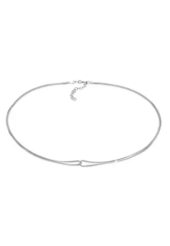 Produktbild: Elli Halskette Damen Choker Venezianer Infinity Verschlungen in 925 Sterling Silber